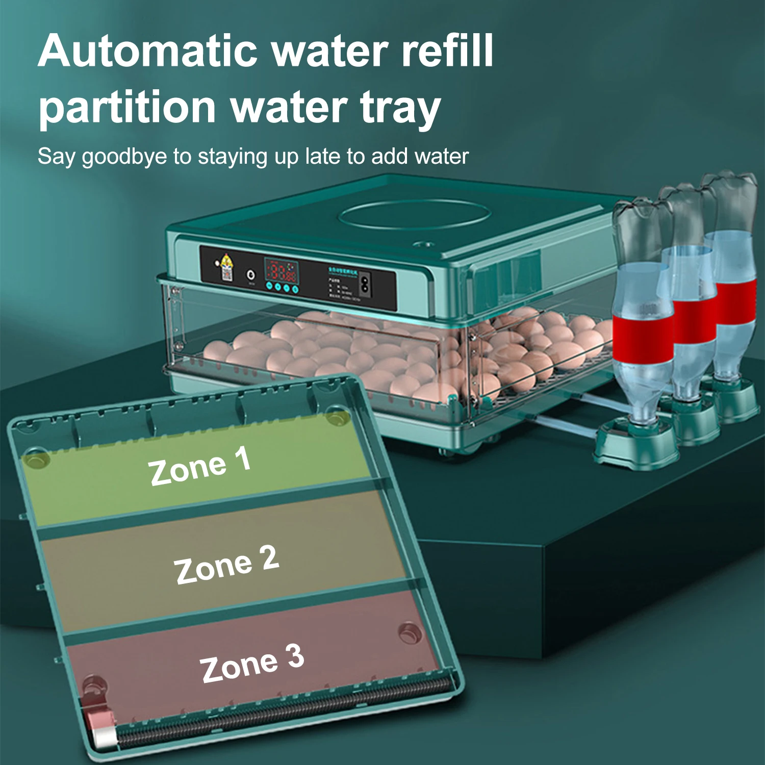 Fully Automatic Smart Home Incubator Drawer Style Automatic Water Replenishment Temperature Control