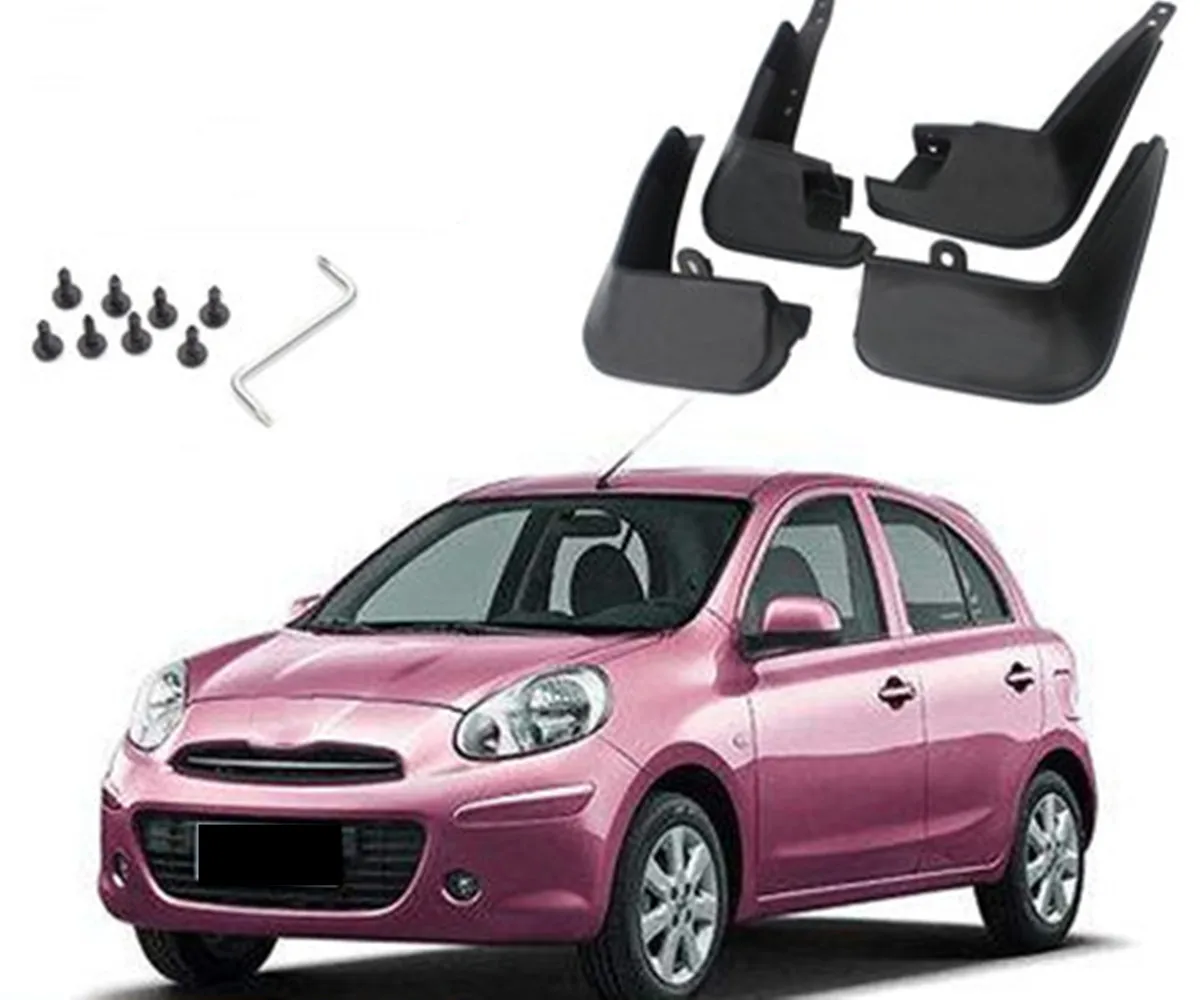 

Брызговики для Nissan march 11-15, защита для передних и задних крыльев, защита от брызг