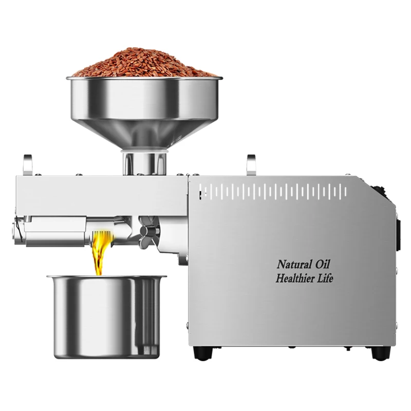 Digital Display Temperature Control Automatic Oil Press Stainless Steel Frying Machine Oil Pressing Cold And Hot Extractor 5
