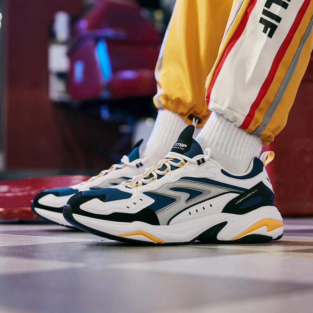 Xtep-zapatos informales para hombre, zapatillas deportivas de tenis, calzado para caminar salvaje, zapatillas torpes viejo, tendencia transpirable, 881419329629 - AliExpress Deportes y entretenimiento