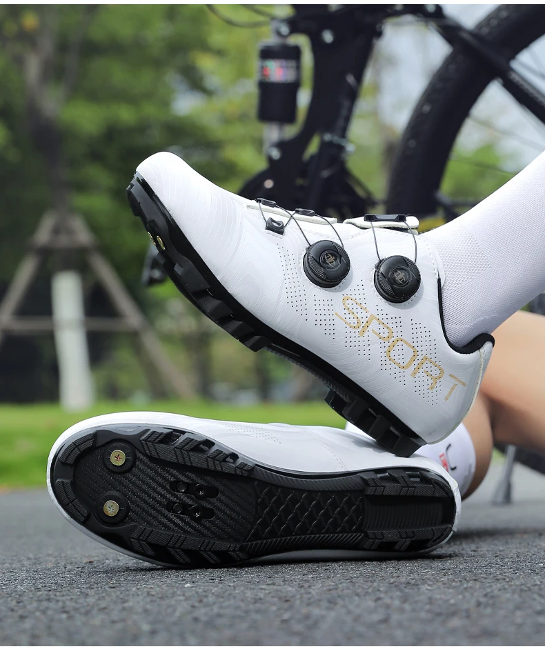 Atmungsaktive MTB-Schuhe für Herren und Damen, Trail-Mountainbike-Schuhe, Sport-Rennradschuhe, SPD-Pedal-Fahrradschuhe – Detail 4