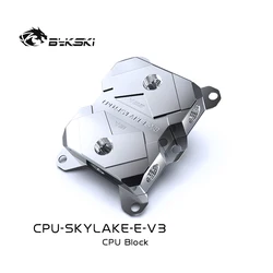 Bykski-bloque de agua de CPU para LGA3647 SKYLAKE, sistema de refrigeración líquida, radiador de cobre, bloque de Metal POM