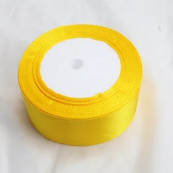 1 - Piece Satin Ribbon Craft Set (22 Meters, 40mm) - Assorted Colors for DIY, Gift Wrapping, and Bows (Golden - 22m)