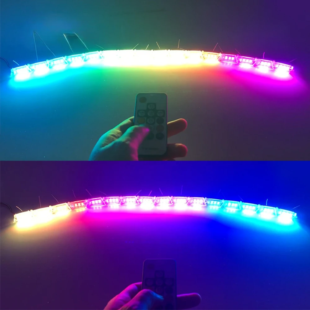 HDOZTOJI 2 Luces LED DRL Transparentes Para Esquina De