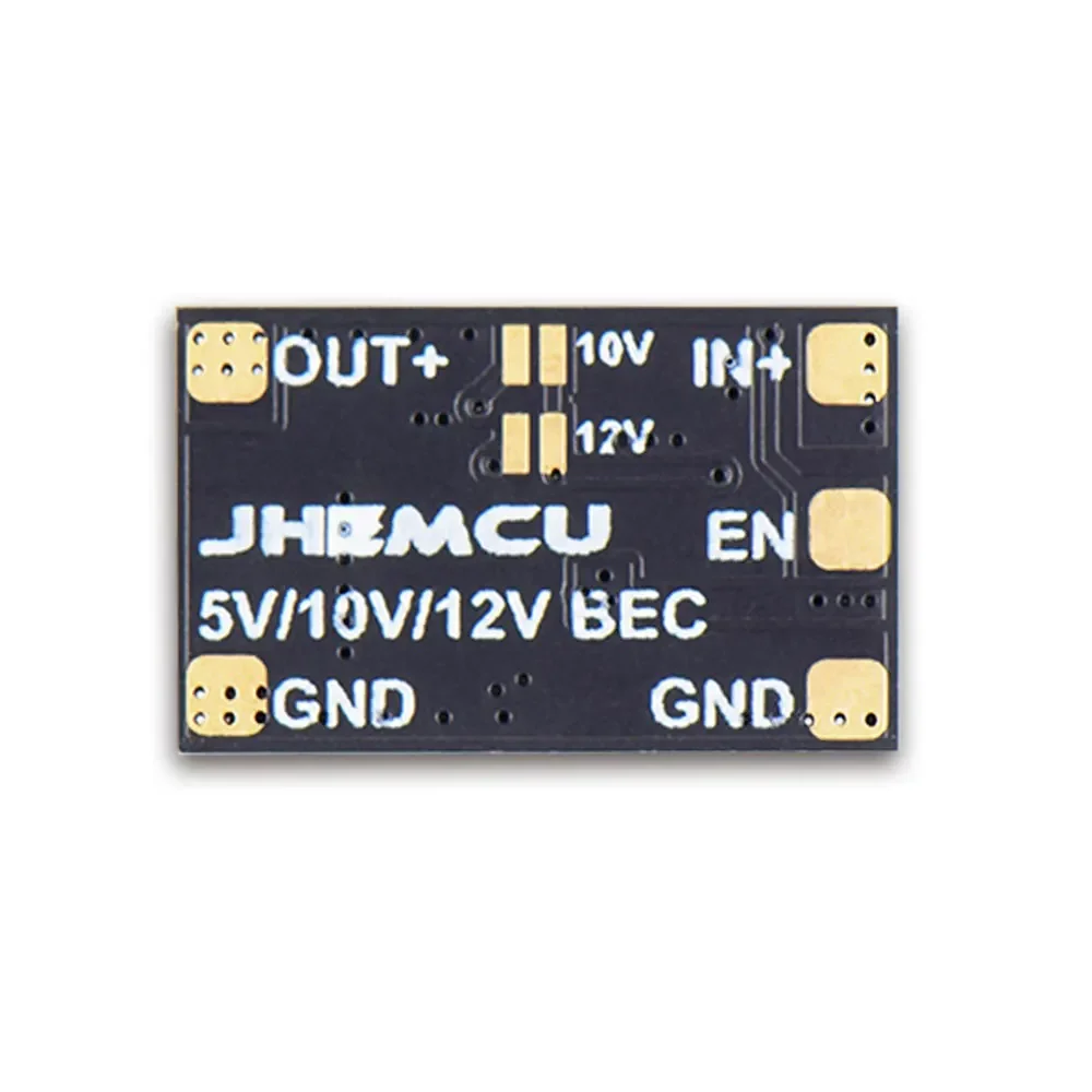 Vue d'ensemble du module COB JHEMCU 5V 10V 12V pour drone FPV, câbles et interrupteur de commande.