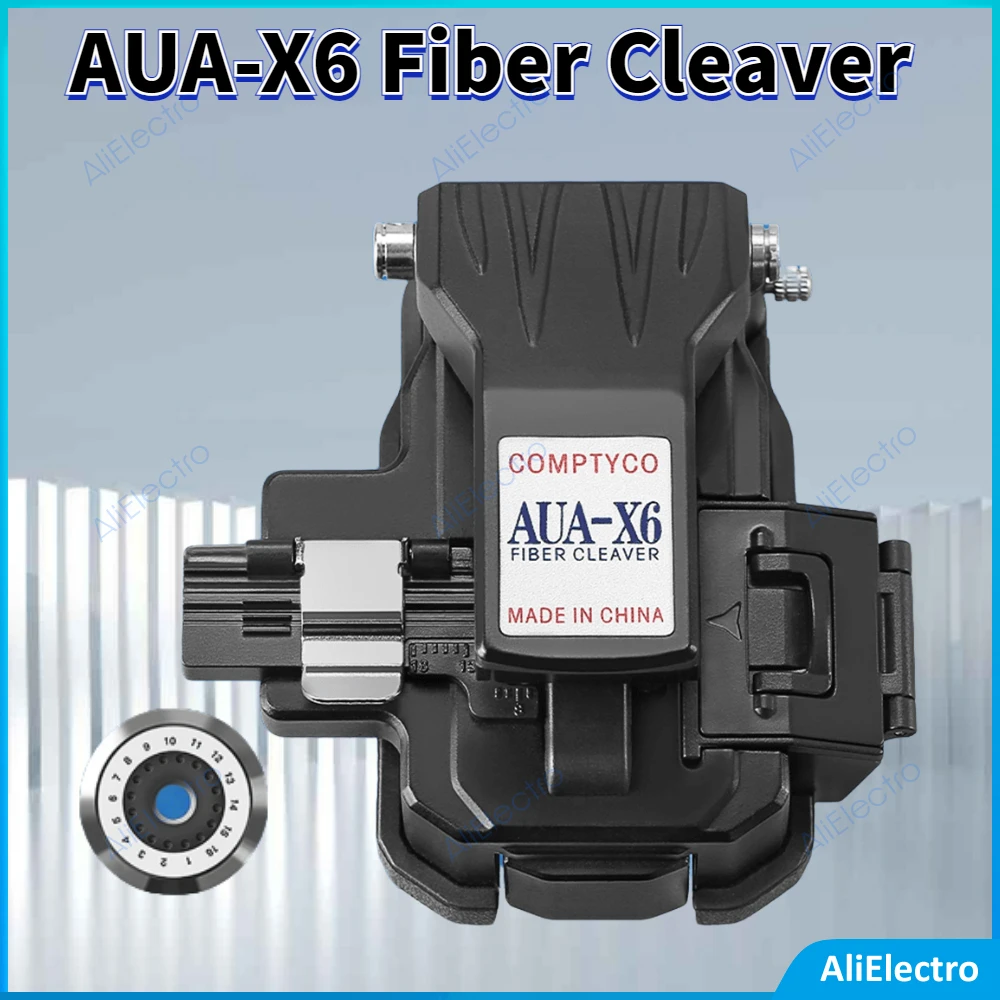 

Высокоточный оптический режущий инструмент COMPTYCO AUA-X6 Fiber Cleaver с 24 поверхностными лезвиями FTTH для холодных соединений/горячего расплава