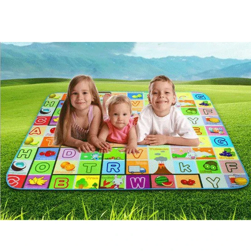 Baby Play Mat Children Picnic Mat Waterproof Outdoor Indoor Carpets Gift Educational Kids Rug Activity Game Gym Toy 120*90cm - 2