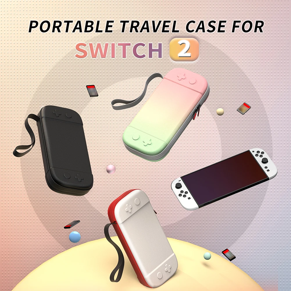 【Best SKU活动价 Guaranteed】 Shockproof Carrying Case For Nintendo Switch 2 Portable Storage Bag Pouch Anti-Scratch Protective Cover For NS Accessories.