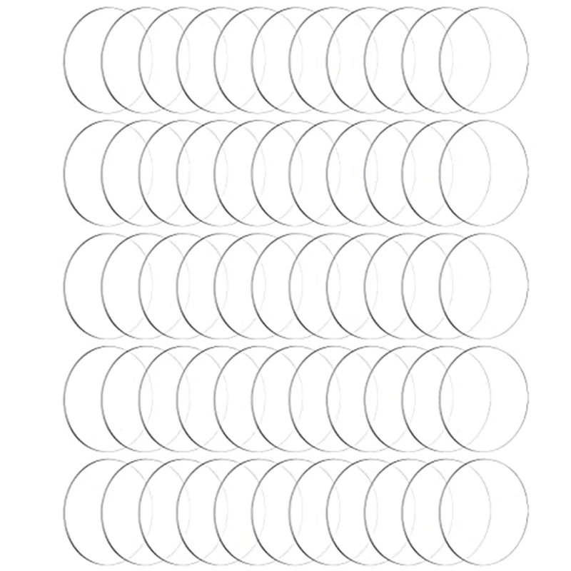 

60 Pieces Transparent Acrylic Sheets Acrylic Circle Disc Ornament Blanks (3 Inch)