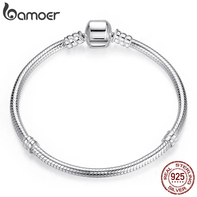 BAMOER TOP SALE Authentic 100% 925 Sterling Silver Snake