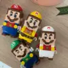 Super Mario Bros Blocks Luigi Buliding Blocks Action Toy Figures Assembly Toys mark box Dolls Children Birthday Gifts spiderman 5