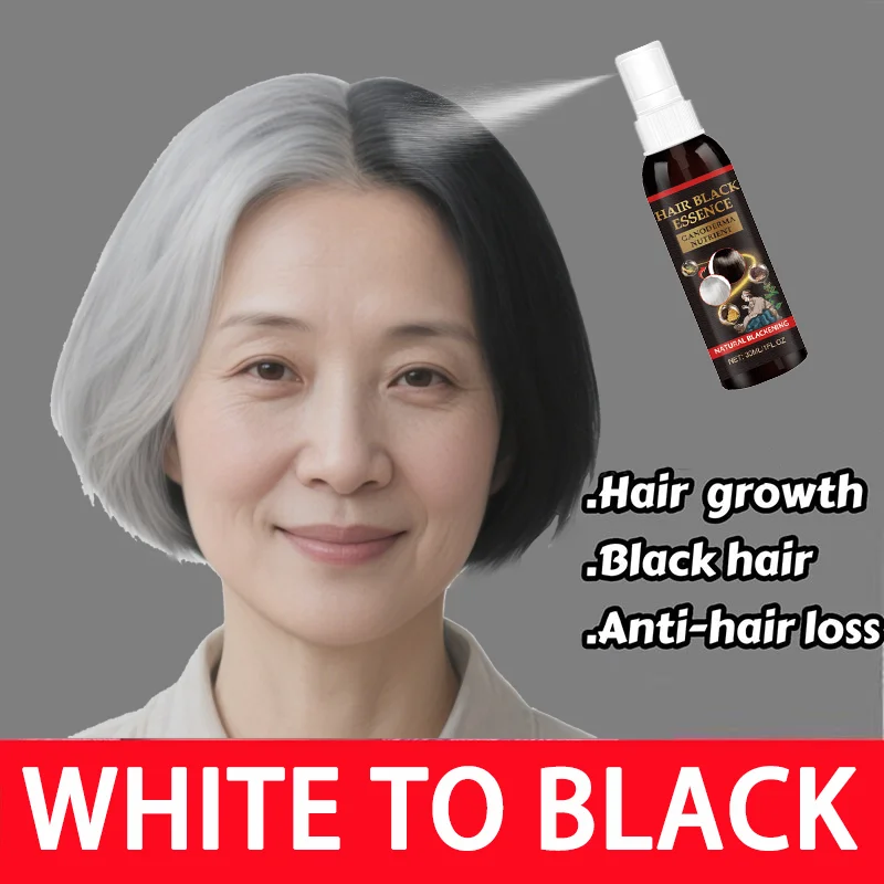 يمنع الشيخوخة وعلاج الشعر وفروة الرأس بخلاصة نباتية طبيعية - خلاصات شعر مضادة للرمادي