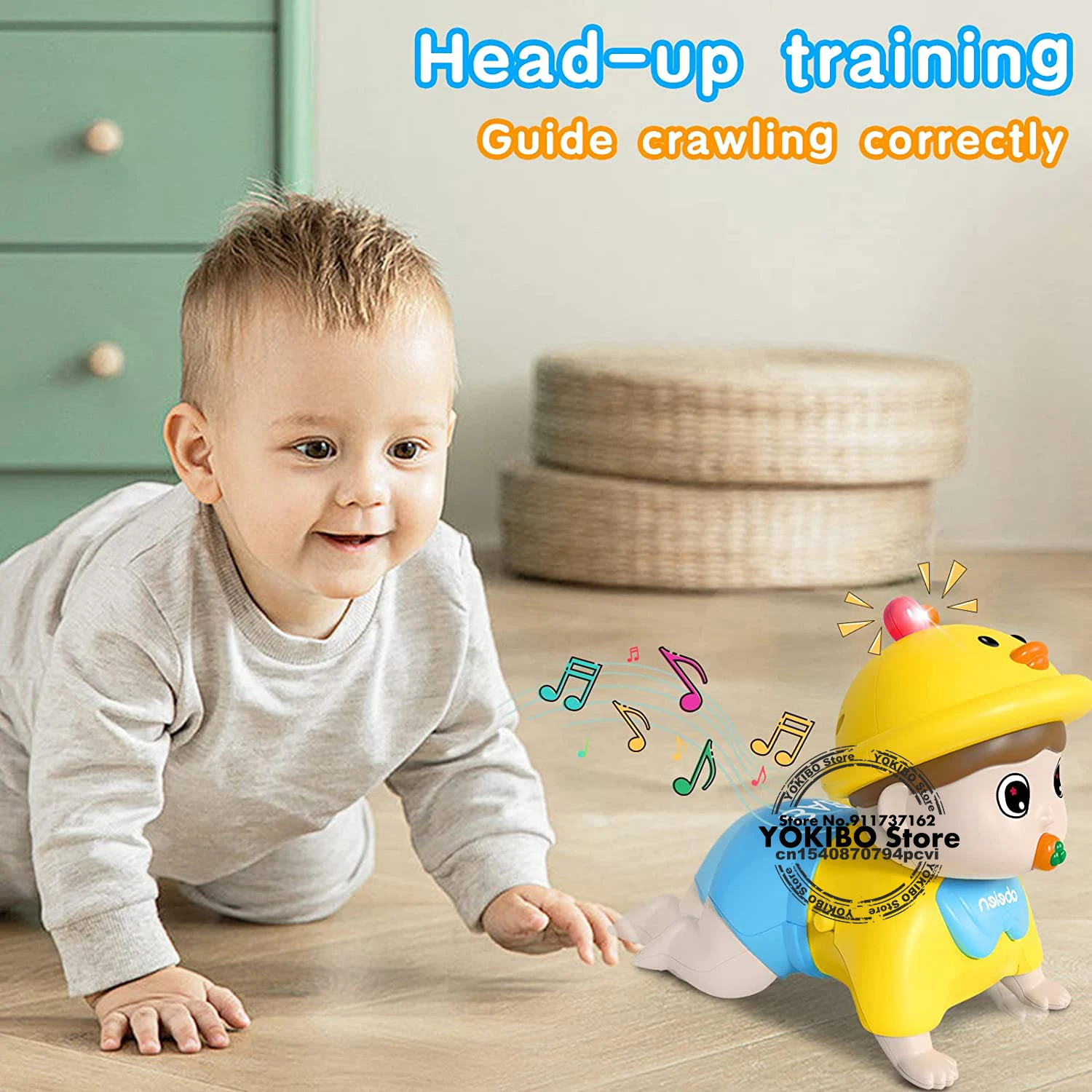 Crawling Baby Toys 18 Months + Toddler Musical Toys Baby Toys 18 Months + Early Educational Toys for Infant Toys Baby Toys 5