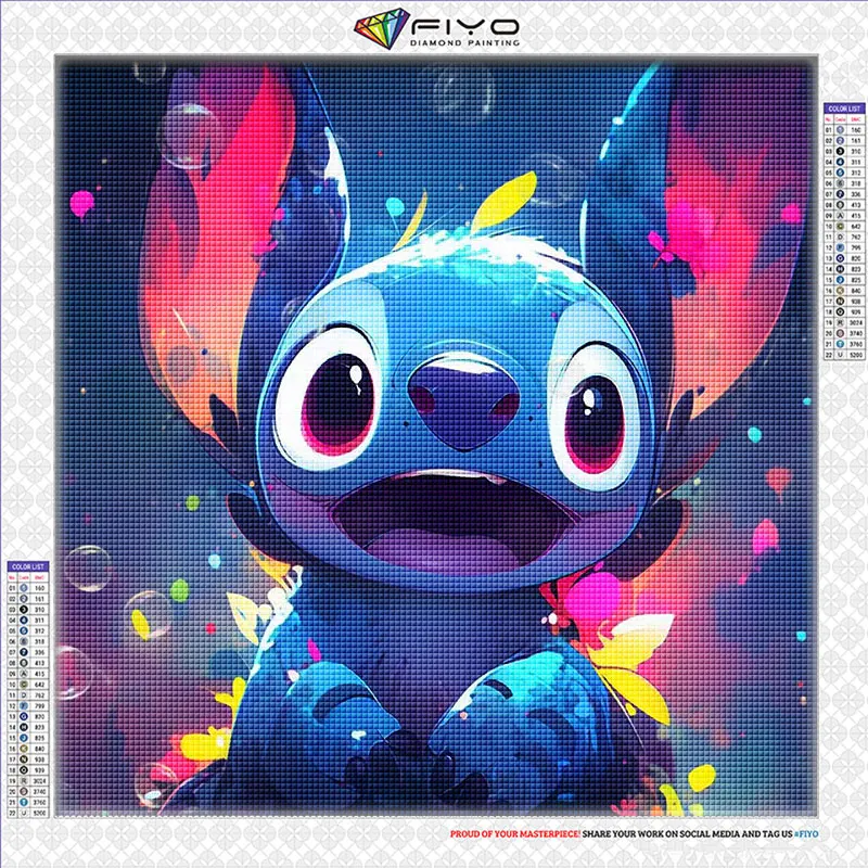 DIY Diamond Painting Lilo and Stitch Diamond Embroidery 5D Full Drill  Cartoon Mosaic Picture Home Decor Disney Children's Gifts - AliExpress