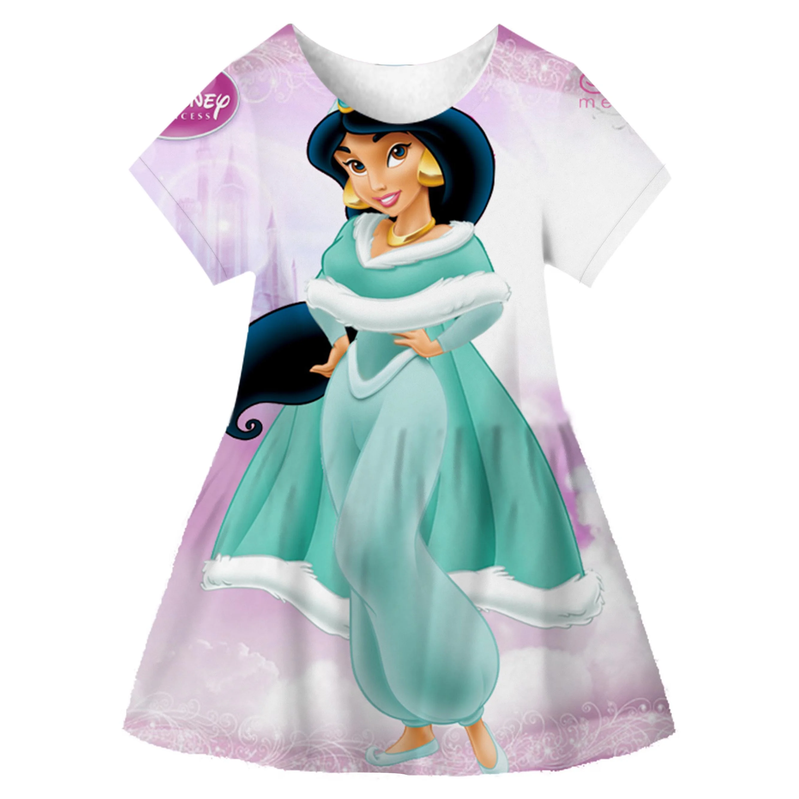 

Girls Jasmine Dress Arabian Princess Costume Kids Birthday Party Christmas Fancy Dress Baby Jasmine Cosplay Costume 1-10 Years