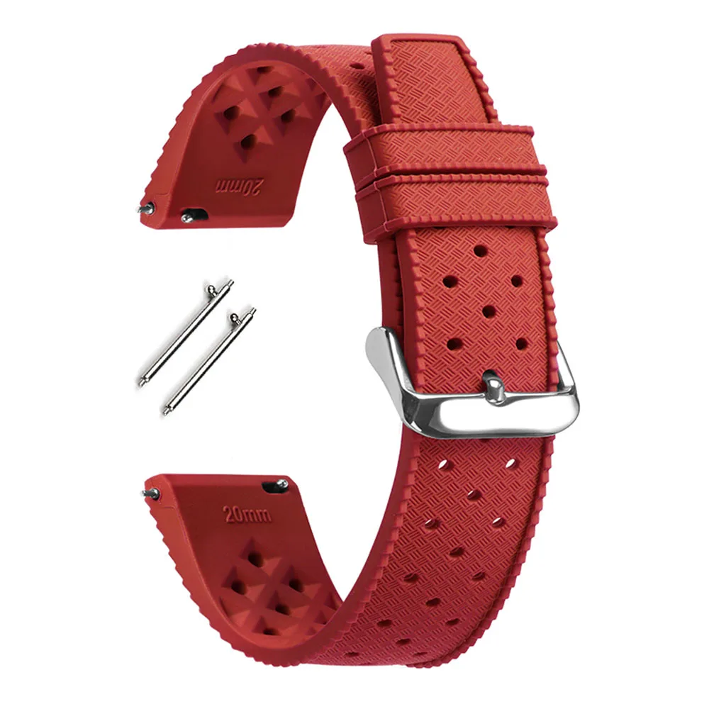 Tropic Silicone Strap with Quick Release - Universal Replacement Band Bracelet Accessories