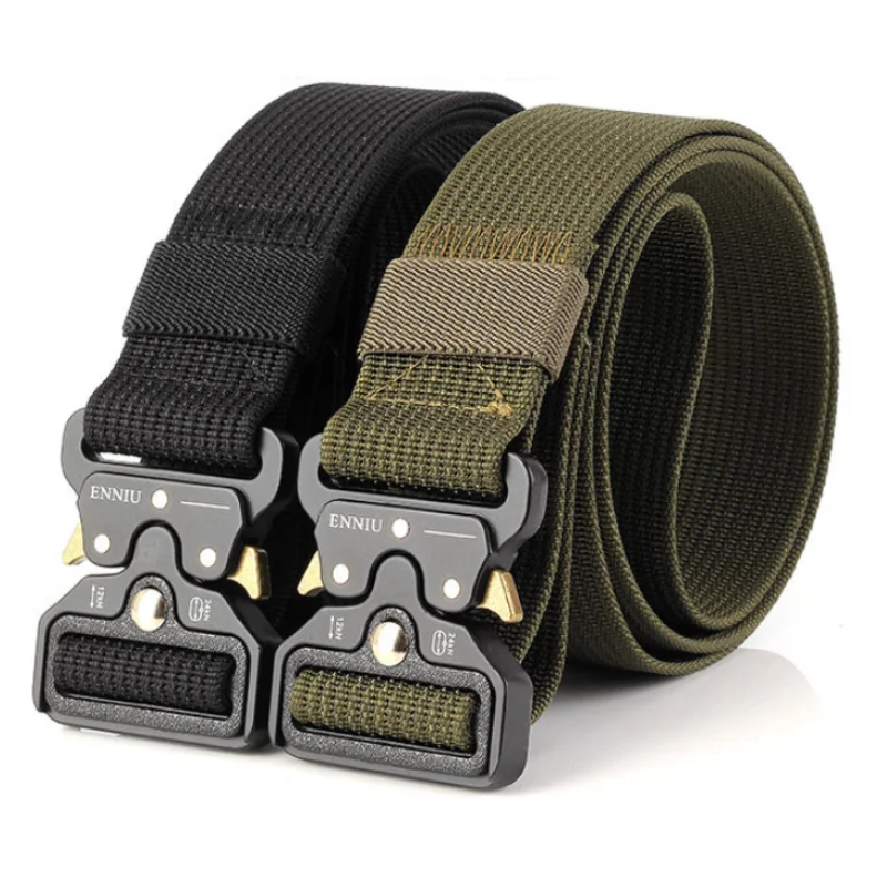 

Ремень мужской тактический, нейлоновый пояс с пряжкой из сплава, быстросъемный, для выживания, охоты, рыбалки
