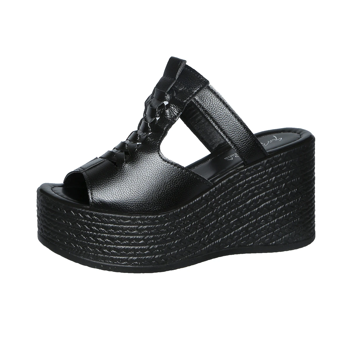 Vintage Nieten-Verzierte Keilsandalen für Damen 2026 Sommer High Heels Plateau-Sandalen Übergröße 43 Knöchelriemen Strandschuhe – Detail 16
