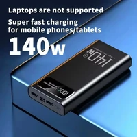 Batterie externe Lenovo 140W à charge super rapide, haute capacité, affichage numérique, 200000mAh, pour iPhone Samsung 2