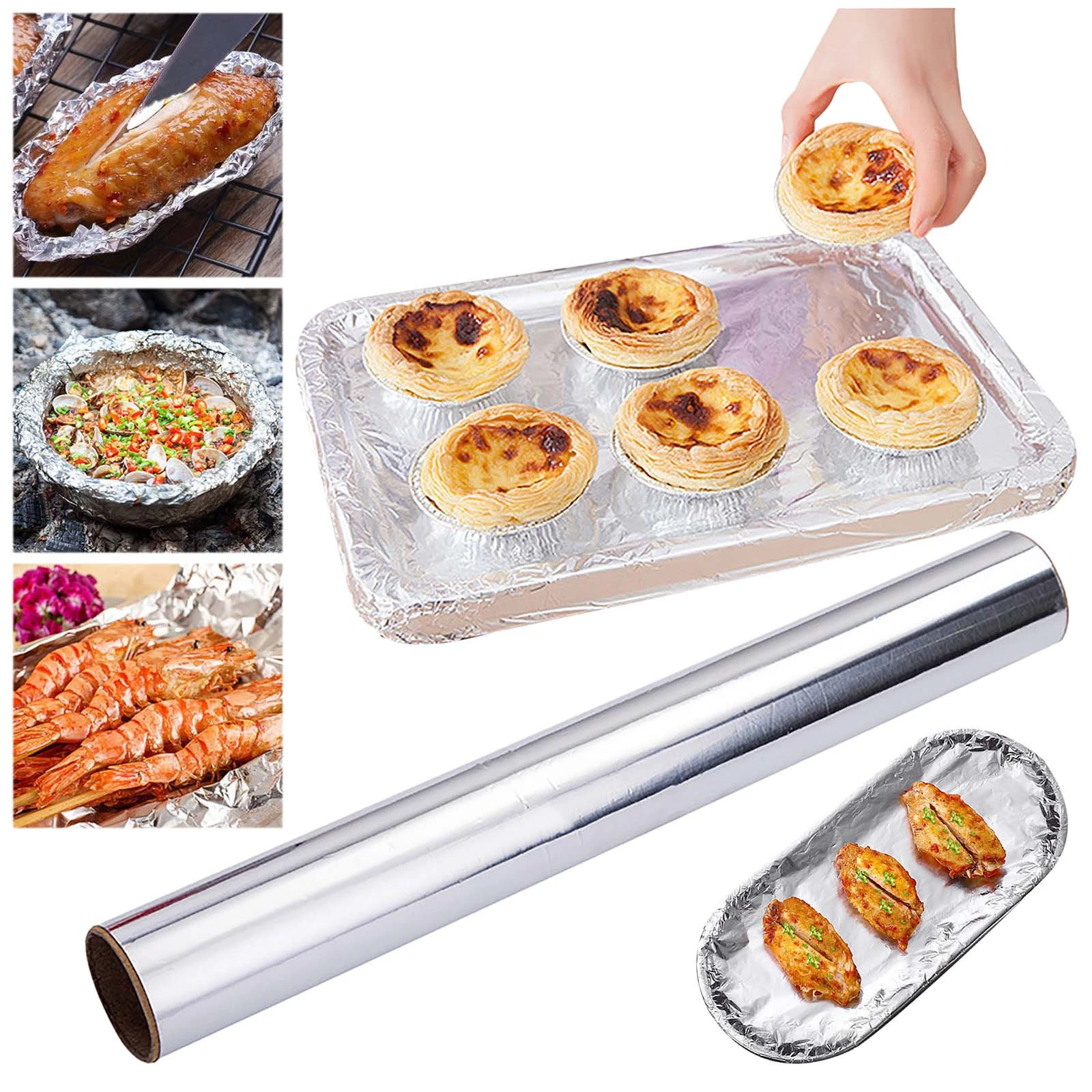 Disposable BBQ Aluminum Foil Grease Barbecue Tin foil Tin Foil Paper