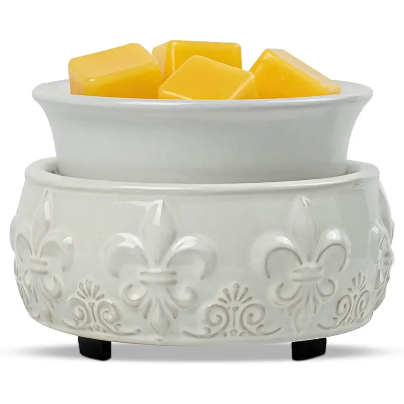 Multi-Function Wax Melt Warmer for Wax Cubes Candle Burner Fragrance Warmer Electric Ceramic Melt Burner