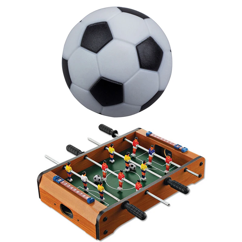32mm Table Soccer Balls Replacement Football Game Mini Resin Tabletop Soccer Black And White Balls Indoor Party Boardgame 1Pcs soccer ball
