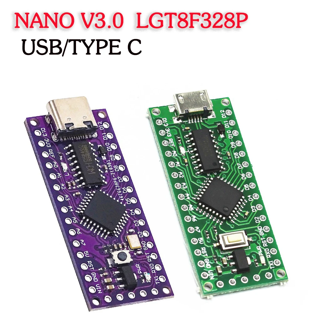 LGT8F328P-LQFP32-MiniEVB-TYPE-C-MICRO-USB-Compatible-con-ATMEGA328-Nano ...