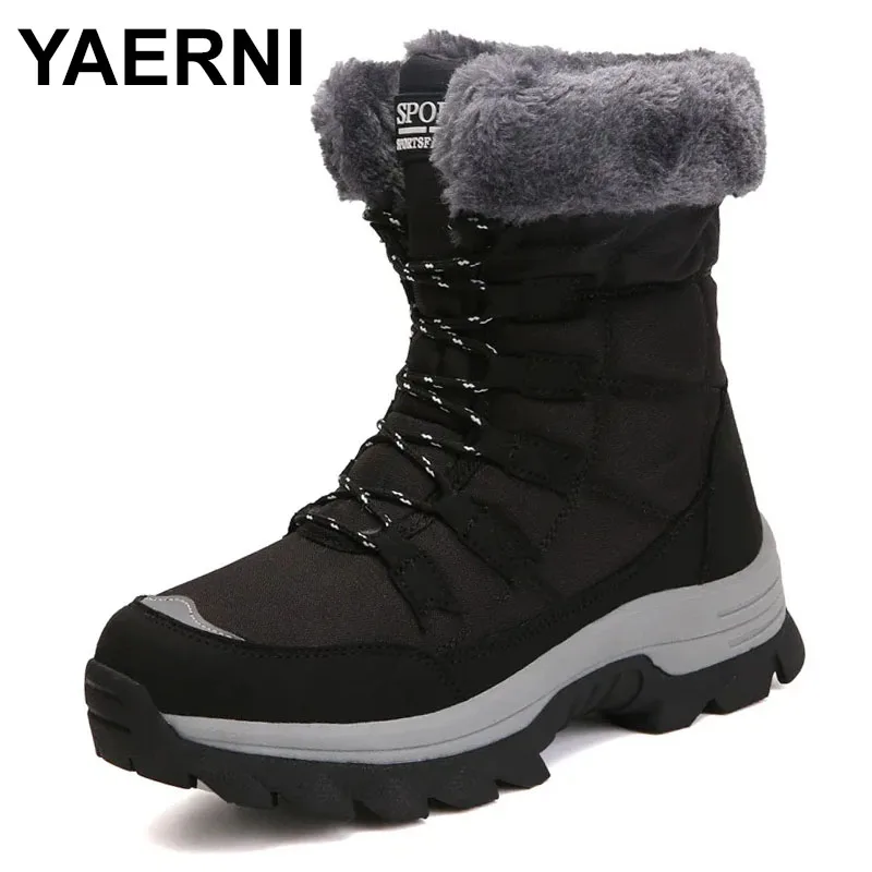 

2023 Ankle Boots for Women Winter Shoes Keep Warm Waterproof Snow Boots Ladies Lace-up Plus Size 42 Boots Chaussures Femme