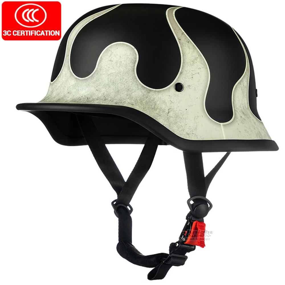 

Men's Motorcycle Helmet Motorcycle Helmets Off-road Motorcycle Open Half Retro Face Scooter Scooter Baseball Cap Bike Helmet