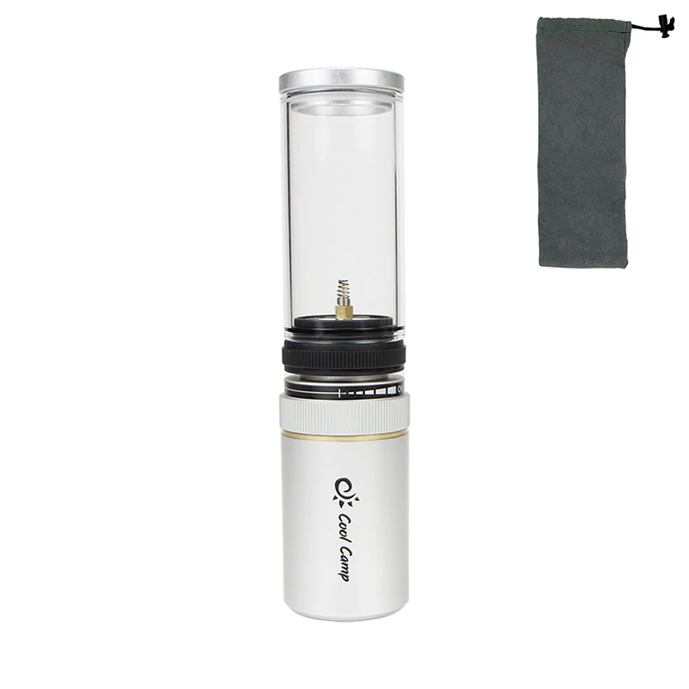 

Camping Outdoor Portable Bright Lantern GasLight Fishing Picnic Tent Home Garden Glass Lamp Lightweight Easy Carrying With a Bag