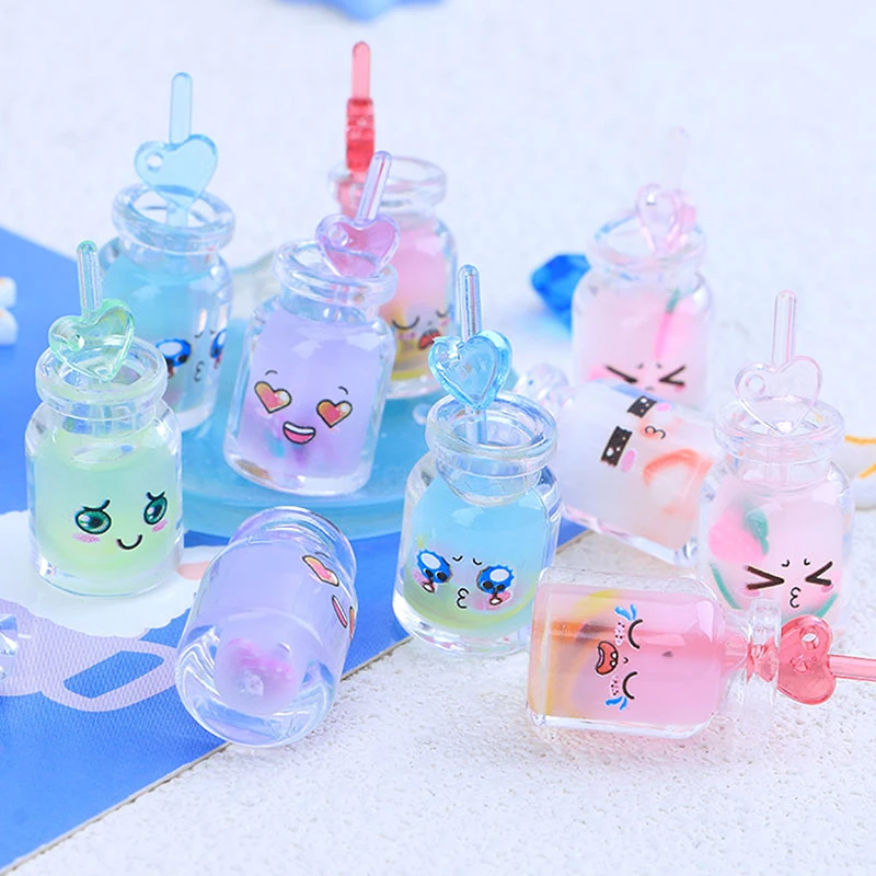 

HOT 1/2/5Pcs Mini Luminous Resin Juice Cup Glow in The Dark Miniature Ornament Tiny Drink For DIY Garden Dollhouse