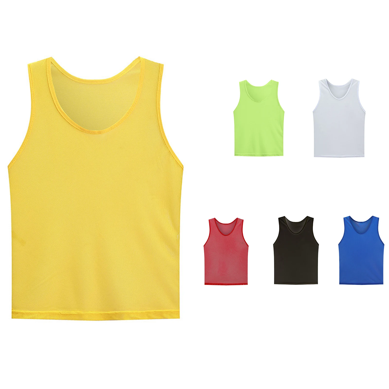 Description Picture 2 of item1PC Children Quick Drying Basketball Jersey Team Sports Football Vest Soccer Pinnies Jerseys Youth Practice Training Bibs