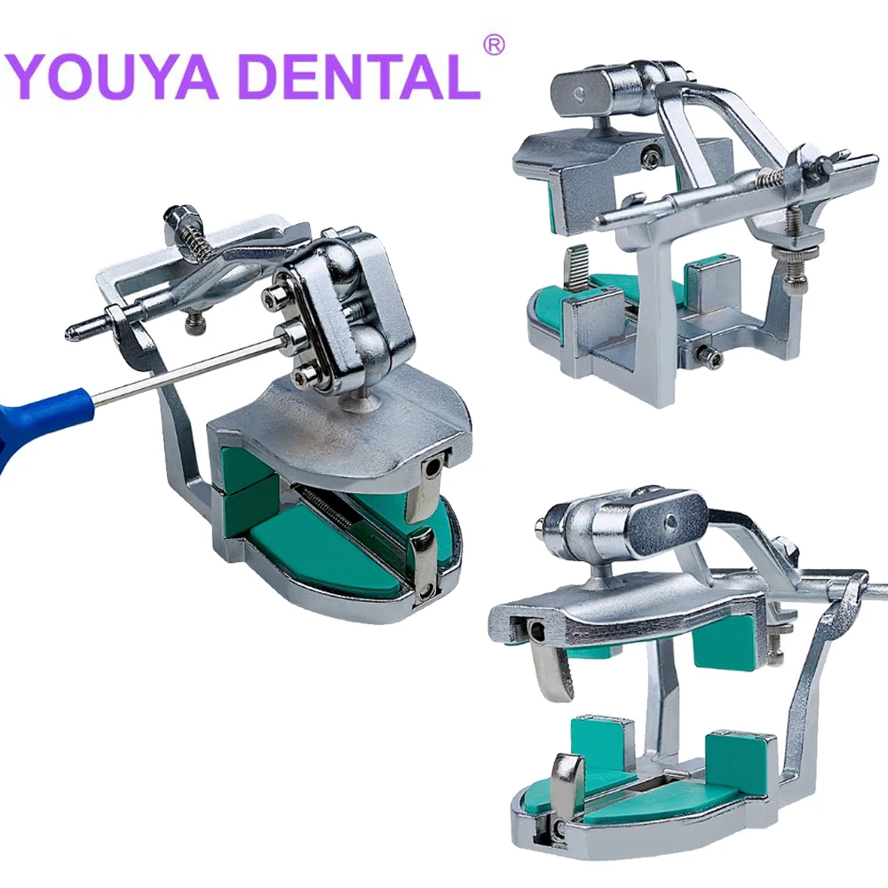 1Pcs Dental Universal Articulator Jaw Frame for Teeth Model, Adjustable Denture Articulator Dentistry Lab Instruments 1