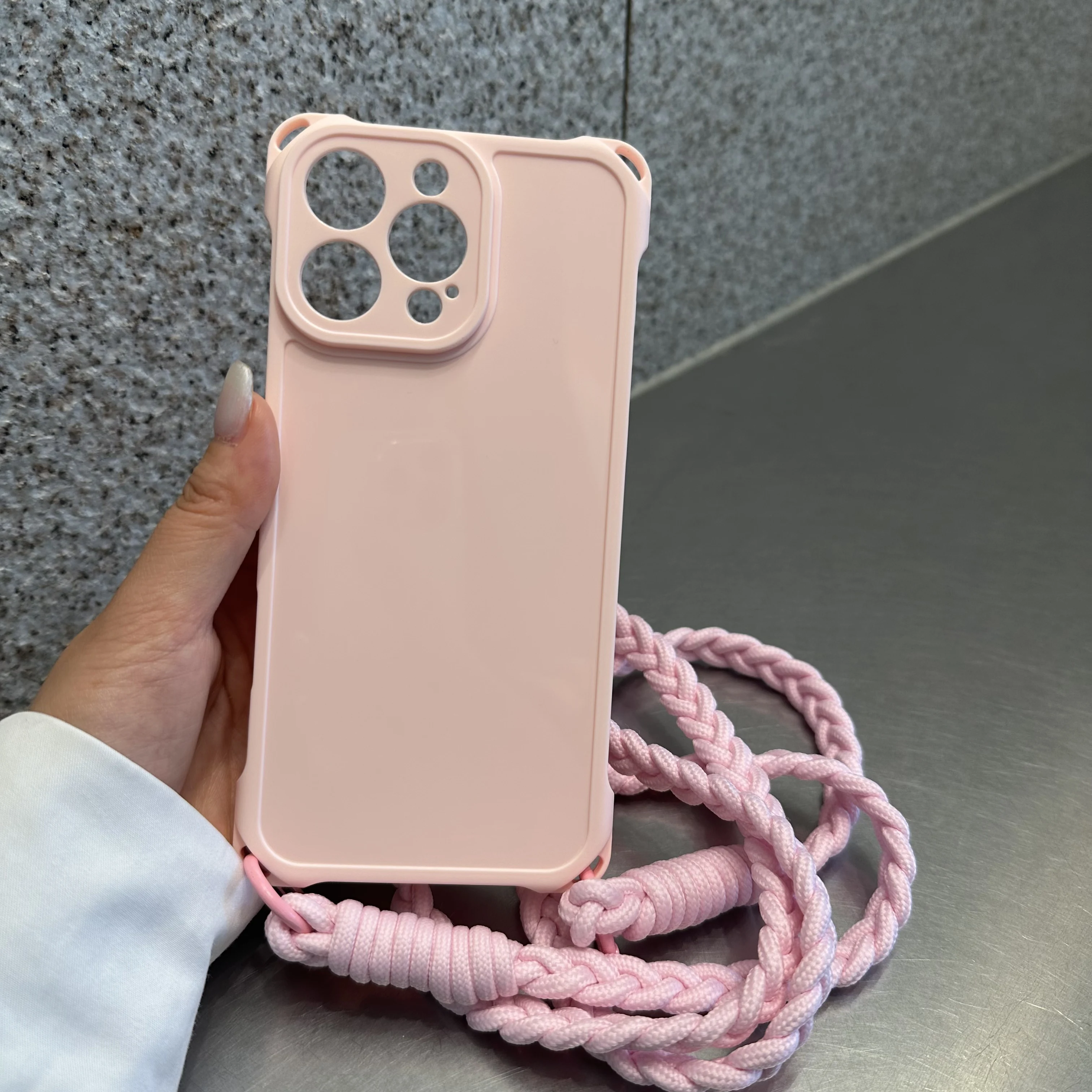 Crossbody Lanyard Shockproof Shoulder Strap Silicone Soft Case