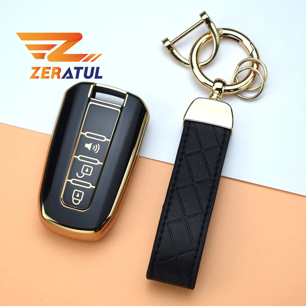 Soft Tpu Smart Car Shell Fob Holder Chain Per Ssangyong Actyon Kyron Rodius Tivolan Ssangyong Korando C Rexton W Key Case Cover