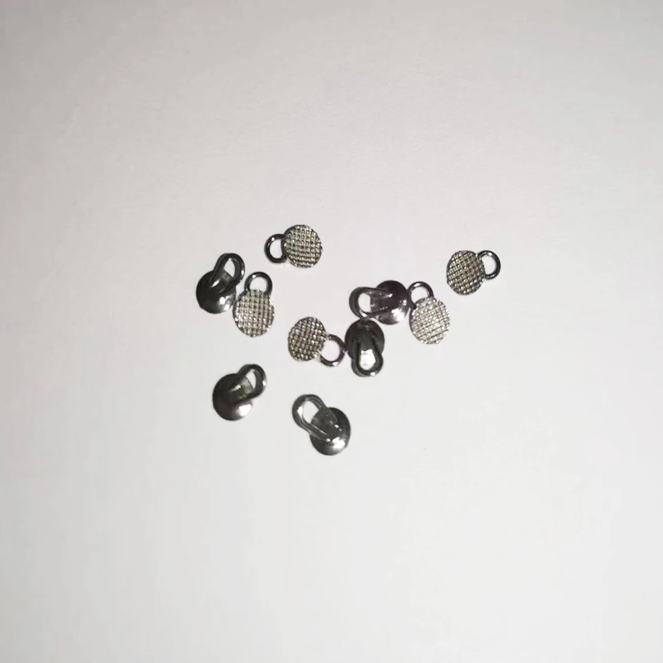 Attacchi Dentali Metallo Incollabili 10 Pulsanti Linguali Ortodontici AZDENT Base Rotonda - Ganci Di Trazione In Metallo MIM, Incollabili Strumenti Odontotecnico - Foto 9