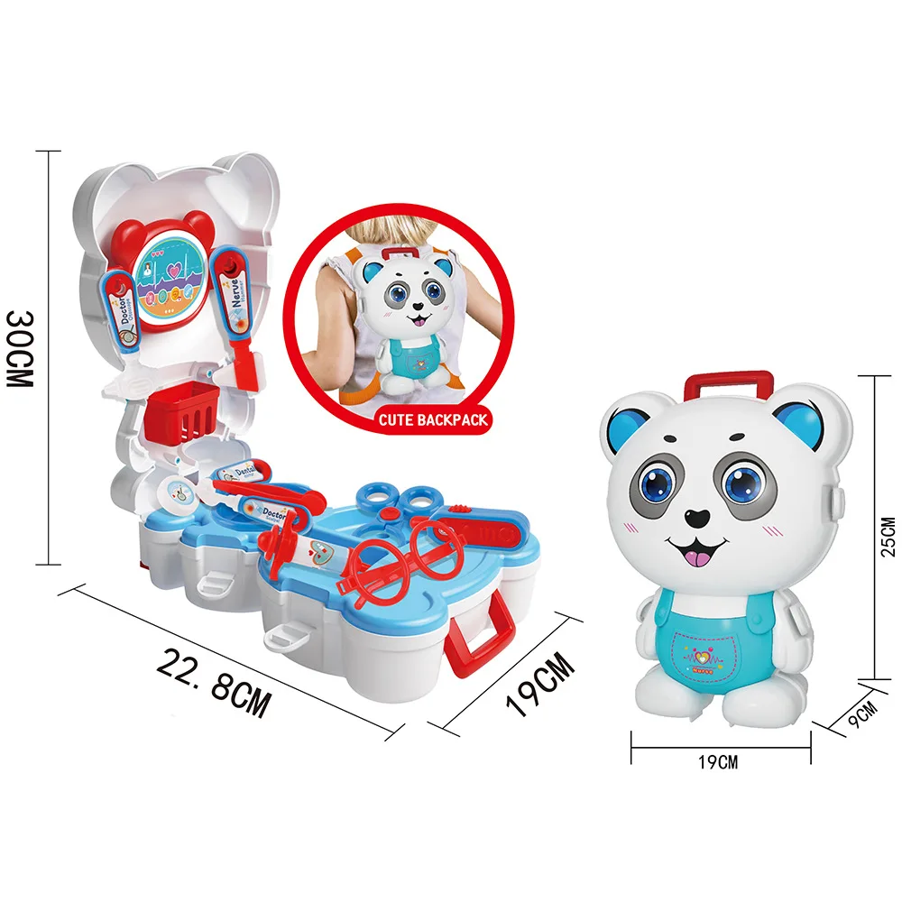 Children's educational play house kitchen utensils girls beauty portable tools tableware medical tools toys small gifts 4