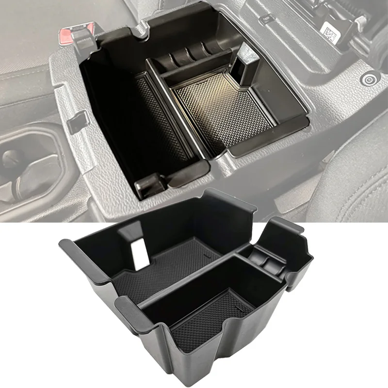 

Center Console Organizer Tray Armrest Storage Box Pallet Container Holder For Jeep Wrangler JL JLU Gladiator JT 2018-2023