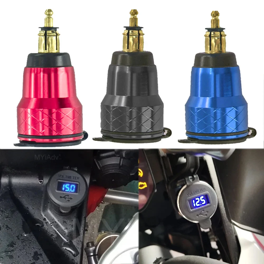 

QC3.0 Motorcycle Charger Dual USB TYPE C Power Adapter For BMW R1200RT F650GS R1250GS R1200GS Adv F800R F800GS F800ST K1100LT
