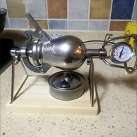 304 Stainless Steel automatic mini popcorn machine home small popcorn pots old fashioned hand cranked popcorn maker 1