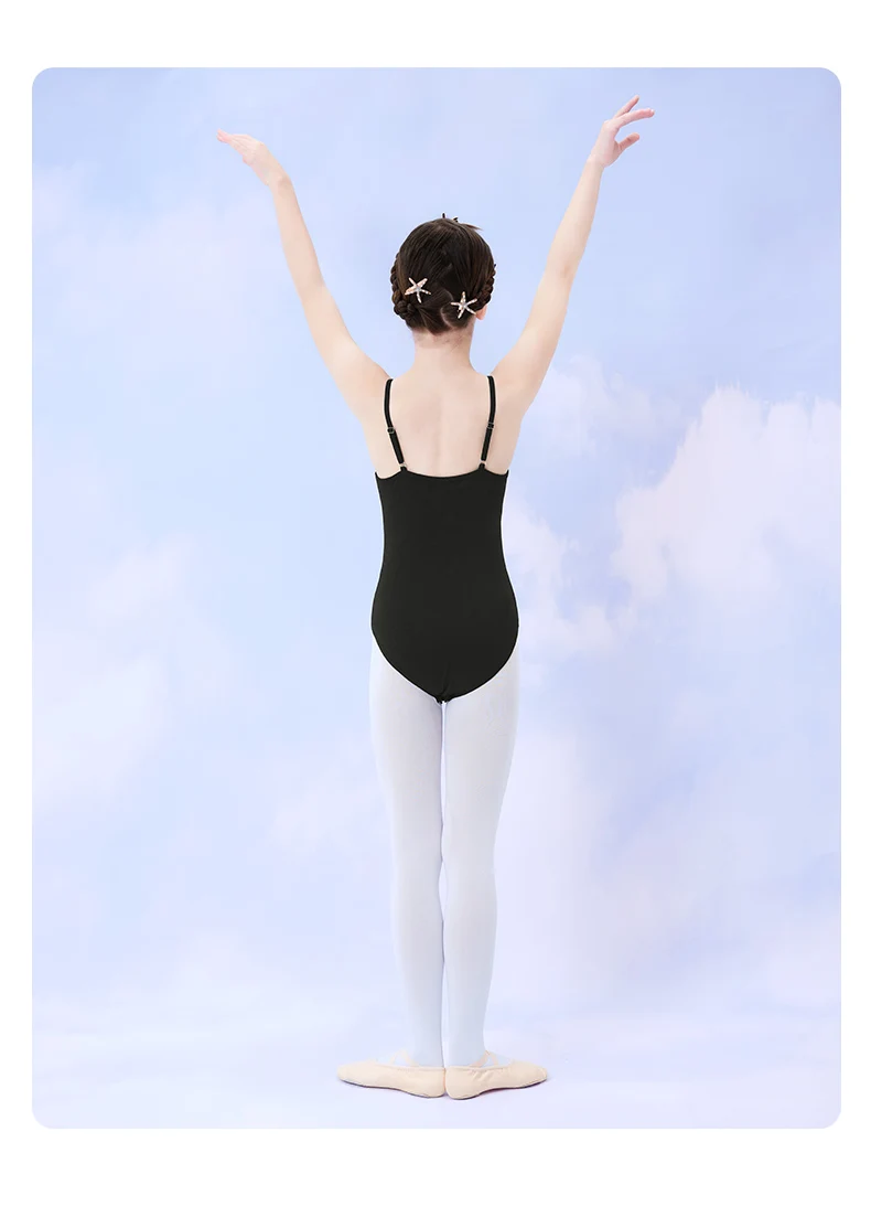 Mädchen Teen Ballett Trikot Mesh Splice Gymnastik Trikots Ballett Tanz Body Schwarz Kurzarm Kinder Ballett Kostüme – Detail 29