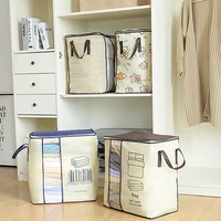 Large-Capacity Clothing Storage Bag Case Box Quilts Blankets Pillows Clothing Sorting Organizer Bag DustProof Closet Decor 2