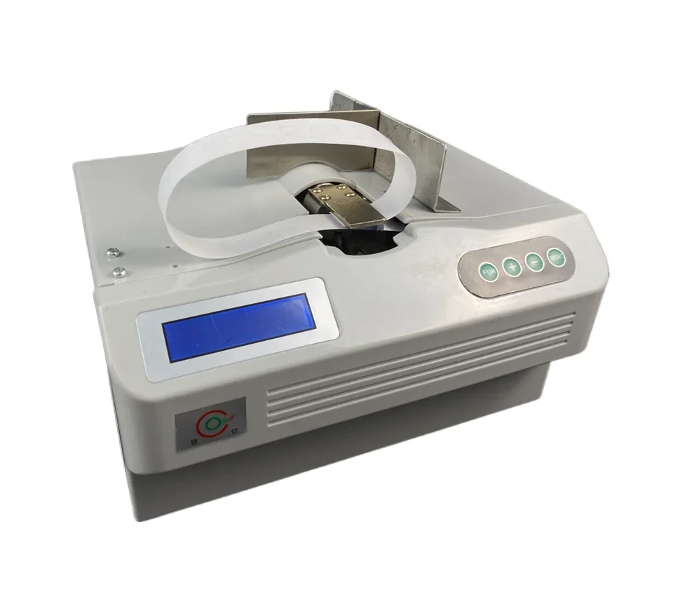 

Mini currency binder paper strapping banding machine banknote binding machine