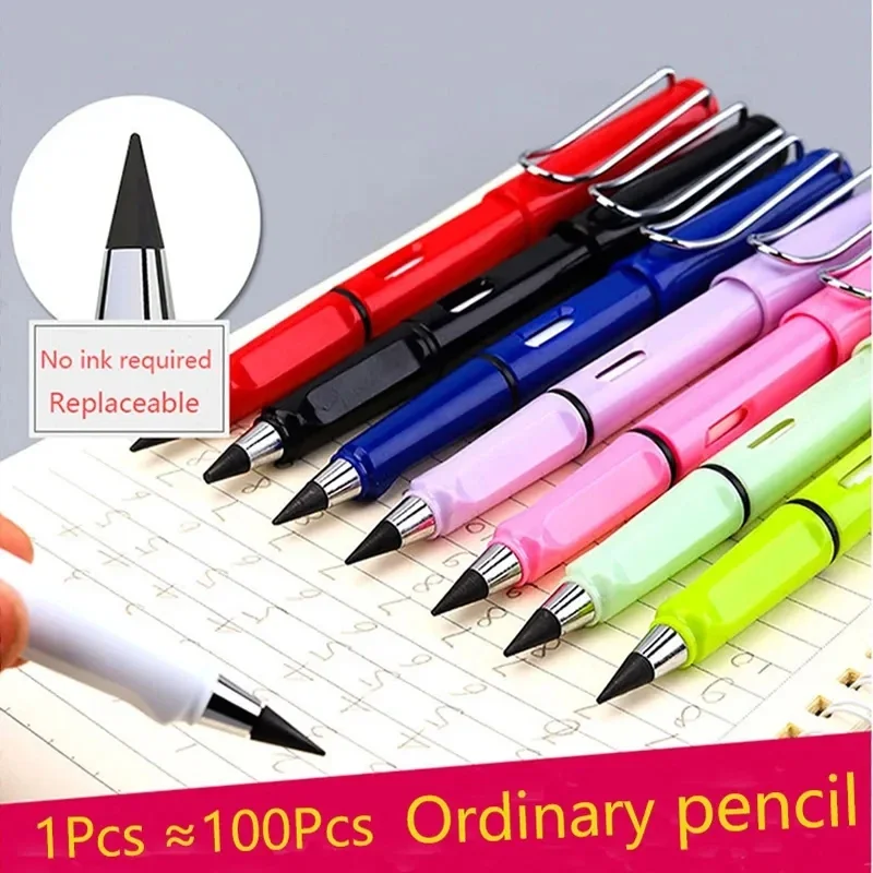 Pencil No Ink New Technology Unlimited Writing Novelty Eternal Pen Art Sketch Painting Tools Kid Gift School Supplies Stationery new technology colorful unlimited writing eternal pencil no ink pen magic pencils painting supplies novelty gifts stationery