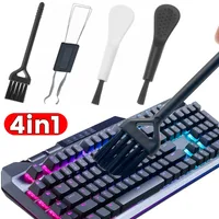 4 in 1 Keycap Puller Stainless Steel Keyboard Removal Tool for Mechanical Keyboard Clean Computer Cleaning Brush Fixing Kit 1