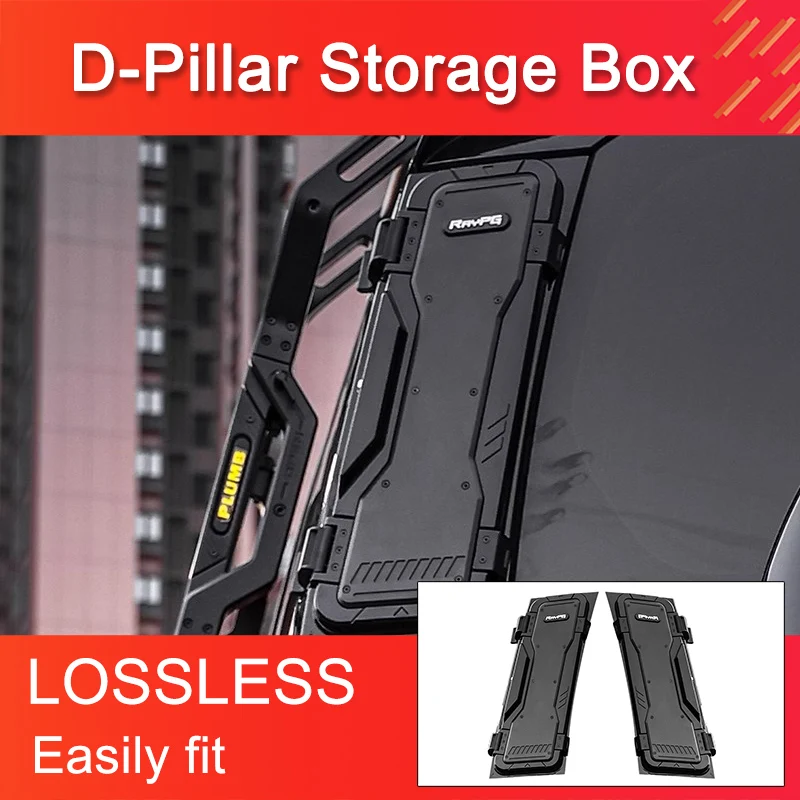 D-pillar storage box for Land Rover Defender 90 110 2020-2025 External ...