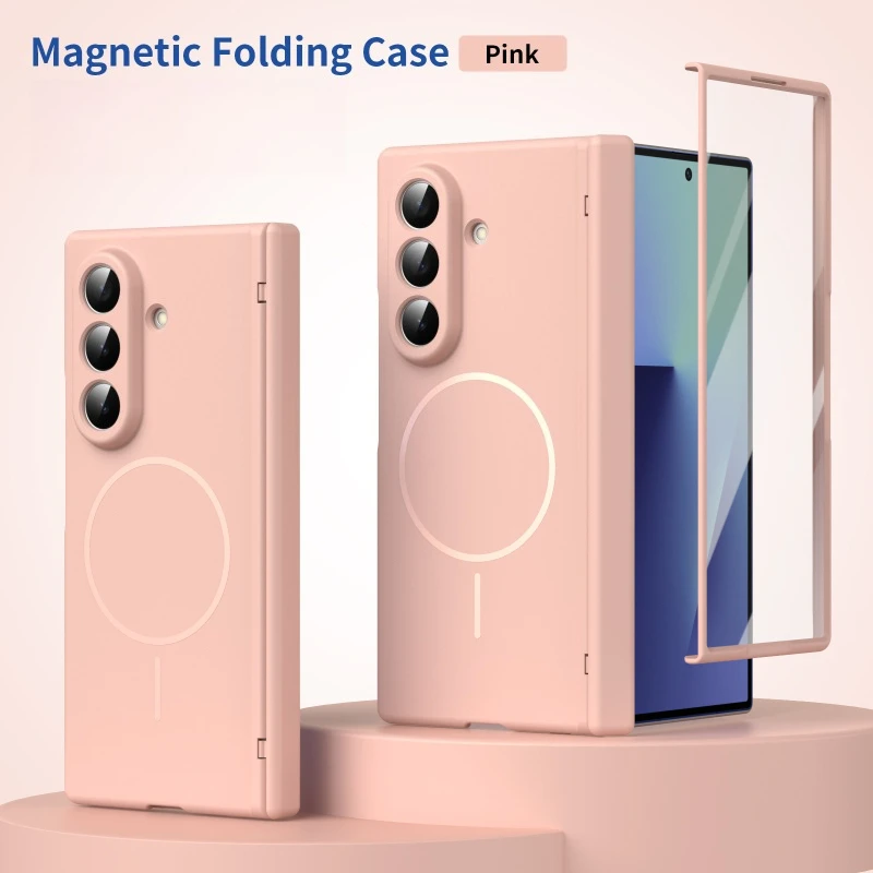 Premium Magnetic Hinge Protective Case with Screen Protector
