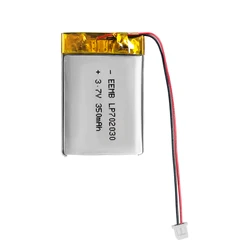 EEMB 702030 3.7V Lipo Battery 350mAh Rechargeable Lithium Polymer Battery for GPS Navigator MP5 Bluetooth Speaker Camera DVR