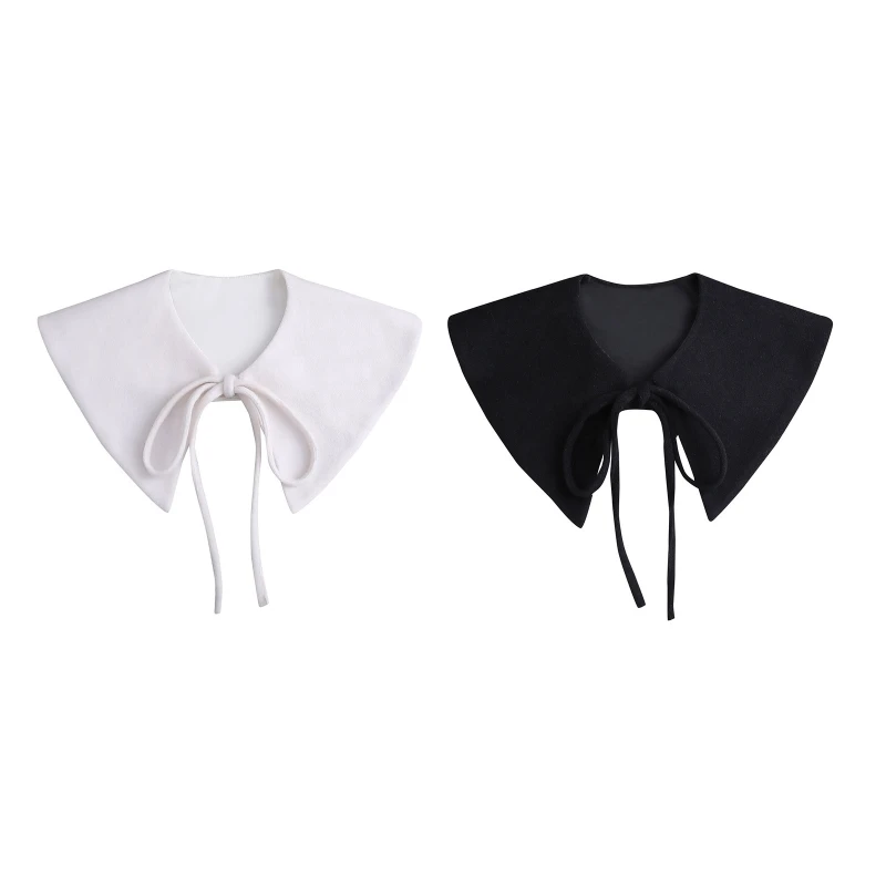 

Women Detachable False Collar Solid Color Decorative Girls Shawl Shrug Mini Cape