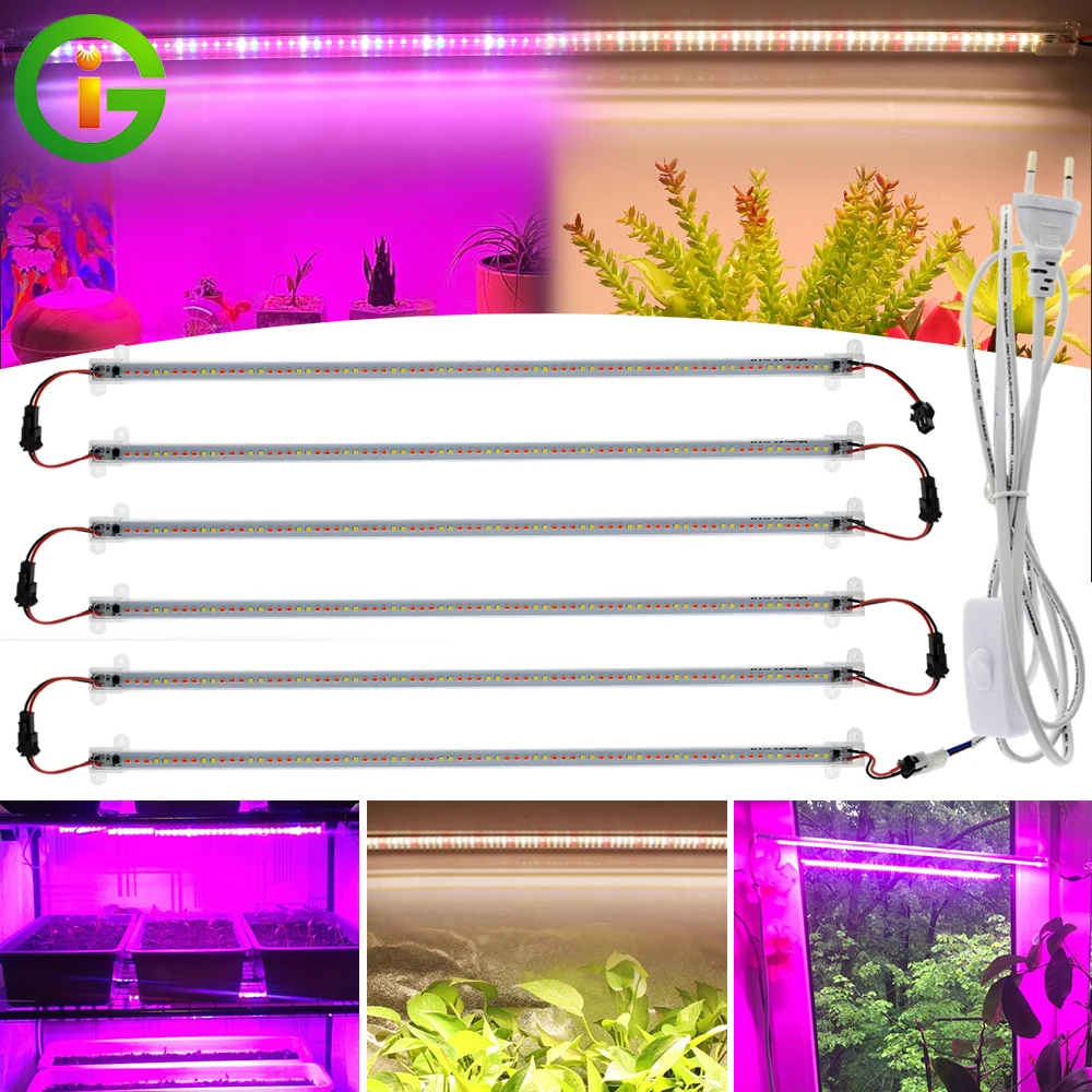 Led Grow Light AC220V LED Grow Light 75leds Full Spectrum Phyto Lamp for Indoor Plants